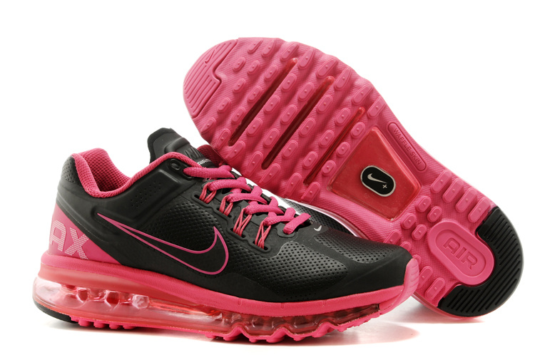 2013 Nike Air Max Black Pink Running Shoes For Women - Click Image to Close