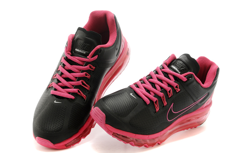 2013 Nike Air Max Black Pink Running Shoes For Women - Click Image to Close
