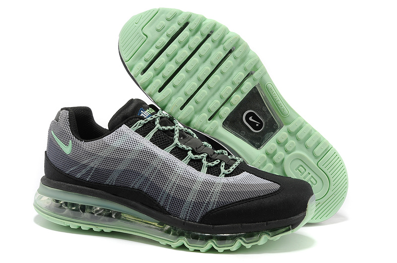 2013 Nike Air Max 95 Black Green Women Shoes