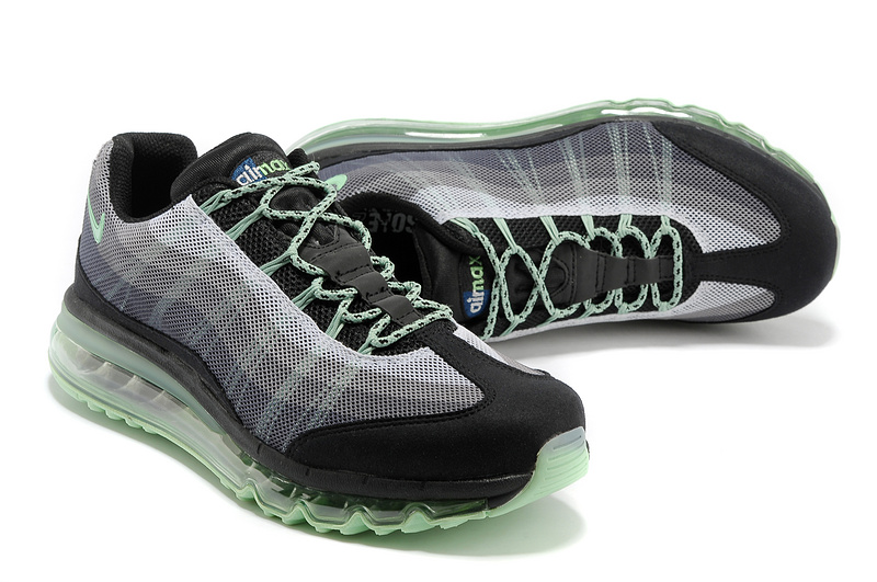 2013 Nike Air Max 95 Black Green Women Shoes - Click Image to Close