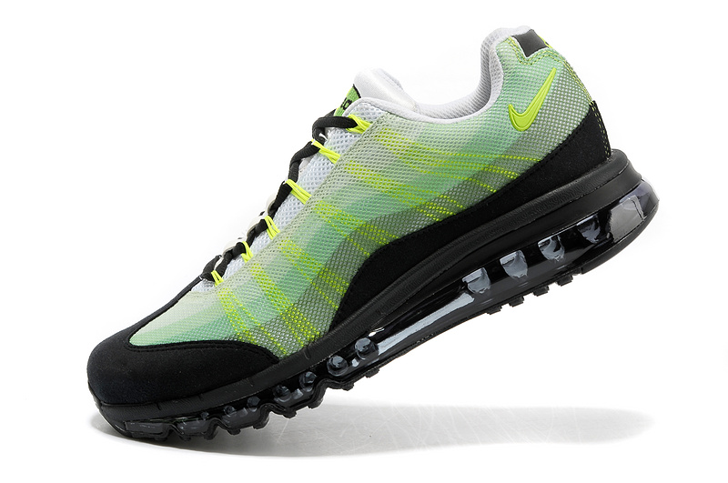 2013 Nike Air Max 95 Green Black Women Shoes - Click Image to Close