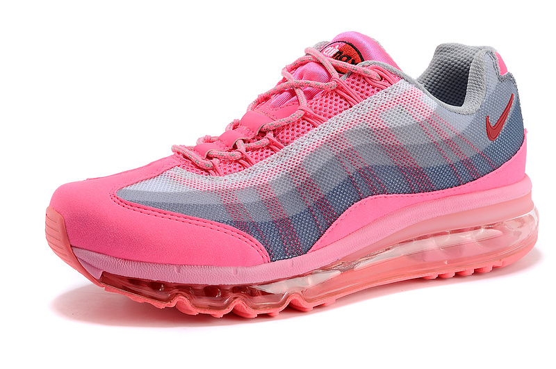 2013 Nike Air Max 95 Pink Grey Shoes For Women