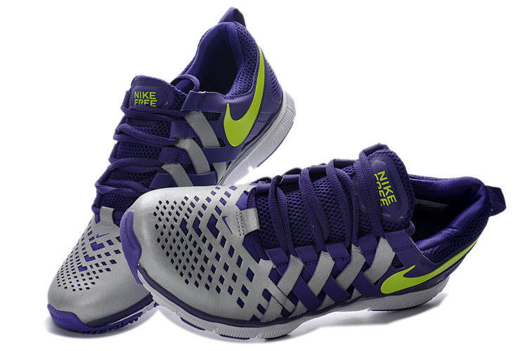 Classic Nike Free 5.0 Purple Grey Running Shoes - Click Image to Close