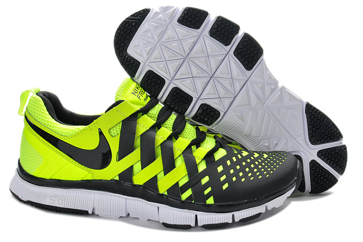 Classic Nike Free 5.0 Yellow Black Running Shoes - Click Image to Close