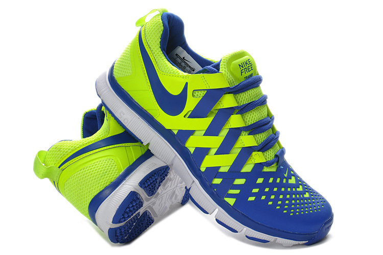 Classic Nike Free 5.0 Yellow Blue Running Shoes - Click Image to Close