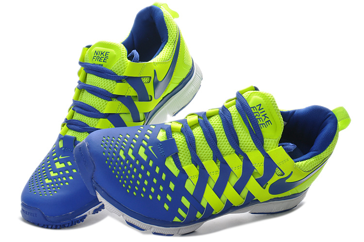 Classic Nike Free 5.0 Yellow Blue Running Shoes