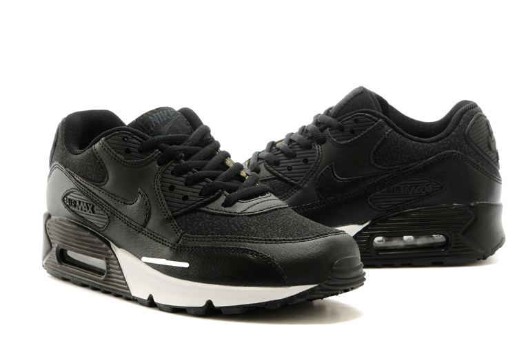 2014 Nike Air Max 90 All Black Shoes