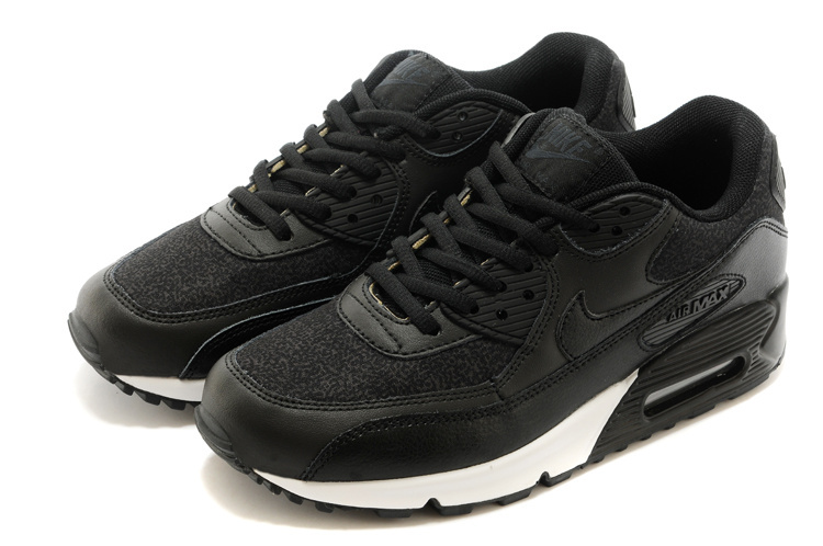 2014 Nike Air Max 90 All Black Shoes - Click Image to Close