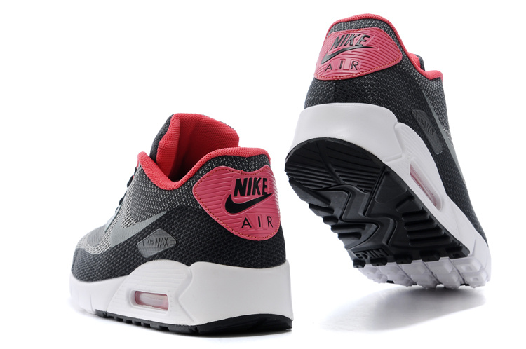2014 Nike Air Max 90 Grey Black White Shoes - Click Image to Close