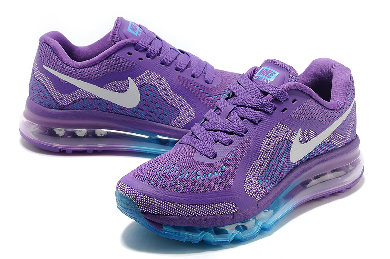 2014 Nike Air Max Cushion Purple Blue For Women