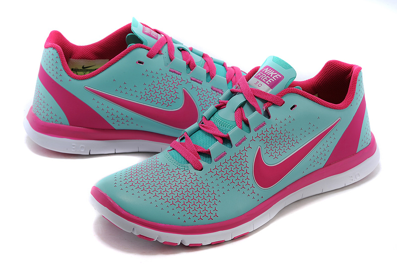 2015 Nike Free 3.0 Green Pink Running Shoes