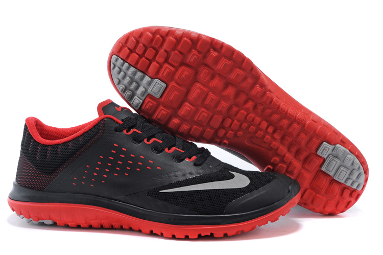 2015 Nike Free 5.0 V2 Black Red Running Shoes