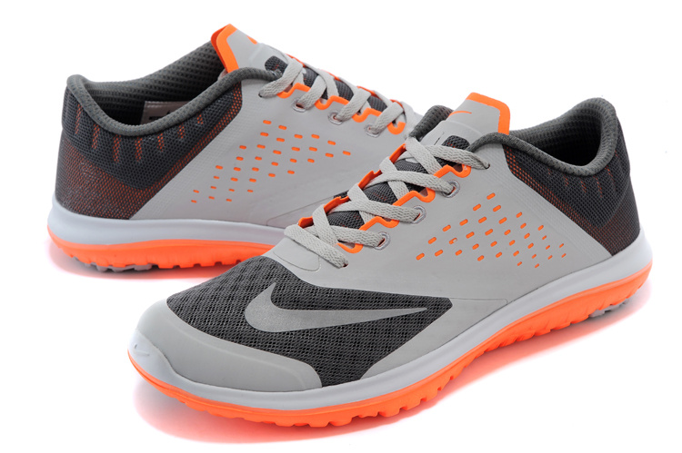 2015 Nike Free 5.0 V2 Grey Black Orange Running Shoes - Click Image to Close