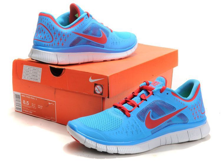 Trendy Nike Free Run 5.0 2 Baby Blue Red