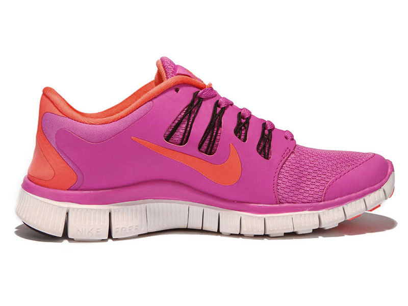 2015 Women Nike Free Run 5.0 2 Pink Orange Shoes