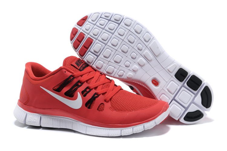 Trendy Nike Free Run 5.0 2 Red White - Click Image to Close