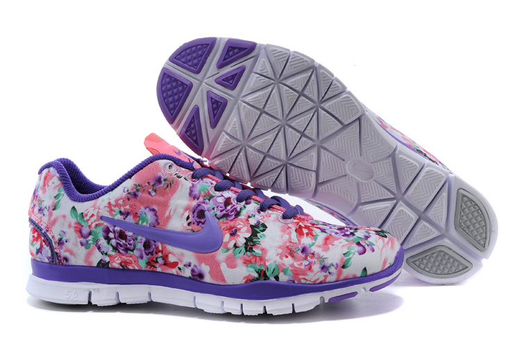 2015 Nike Free Run 5.0 Bird Net Purple Orange Shoes For Women - Click Image to Close