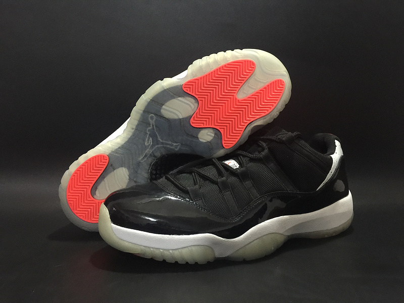 Air Jordan 11 GS Low Infrared Black Shoes - Click Image to Close