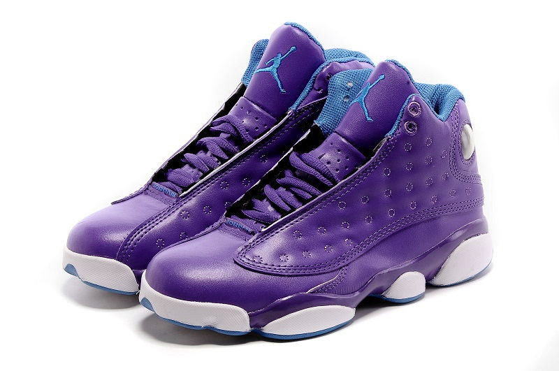 Air Jordan 13 GS Purple Blue Shoes - Click Image to Close