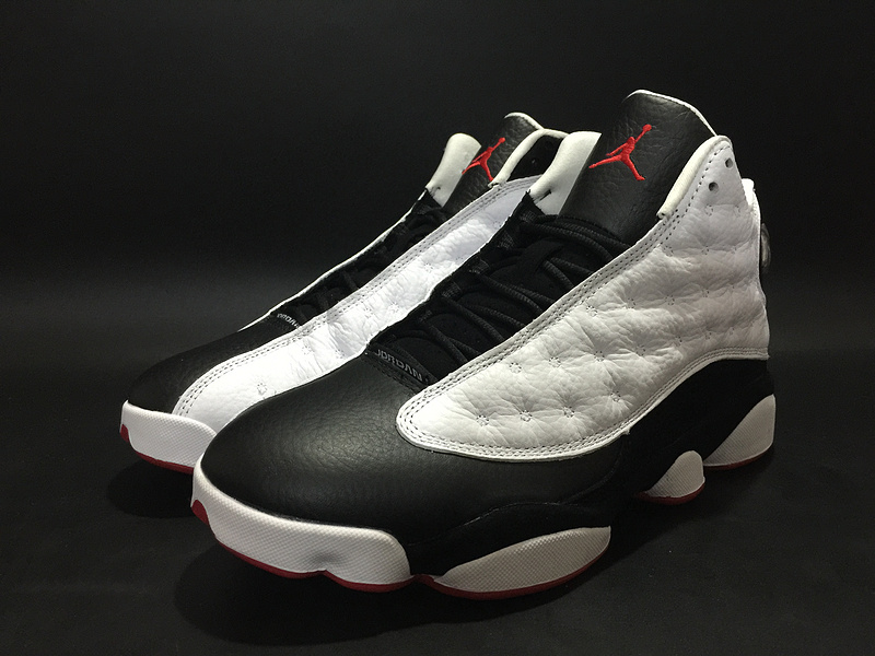 Women Air Jordan 13 He Got Game White Black Red Shoes - Click Image to Close