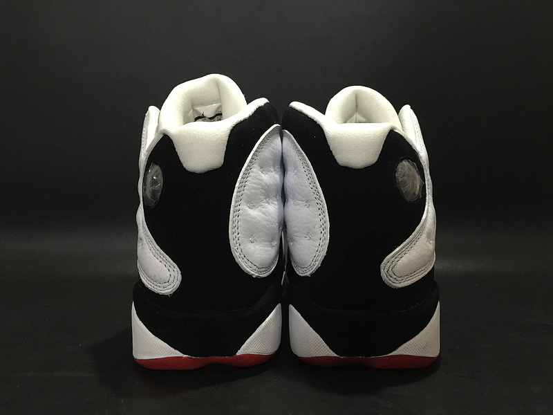 Women Air Jordan 13 He Got Game White Black Red Shoes - Click Image to Close