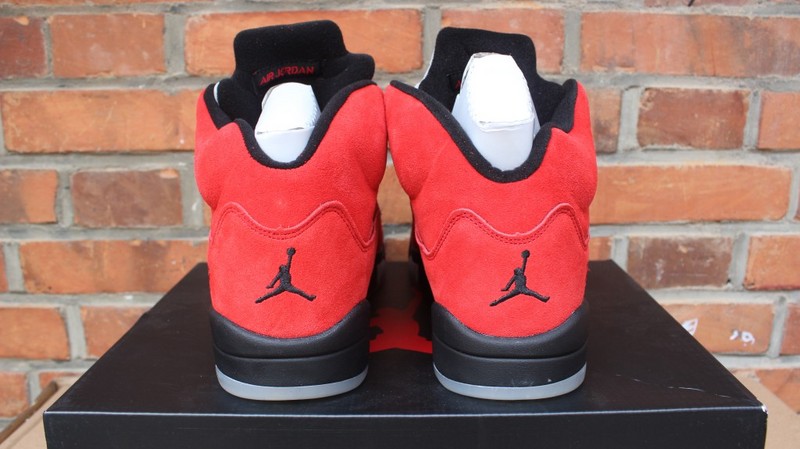 Air Jordan 5 GS Raging Bull Red Black Shoes - Click Image to Close