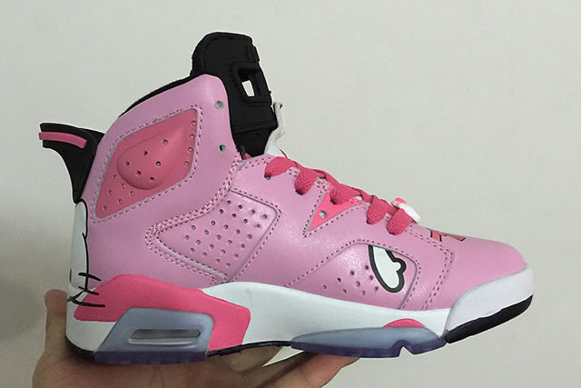 Air Jordan 6 GS Hello Kitty Pink