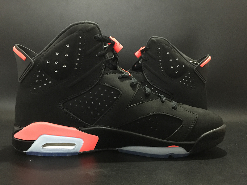 Air Jordan 6 GS Infrared Black Red Shoes