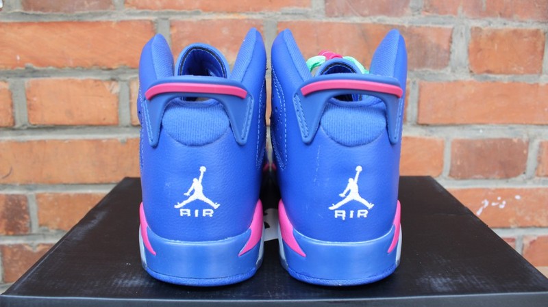 Air Jordan 6 VI GG Blue Pink Shoes