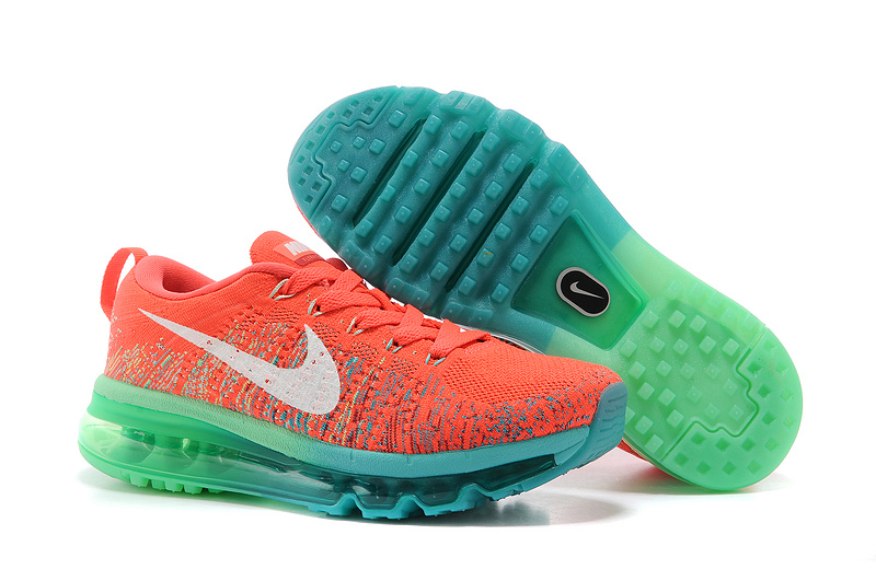 Nike Air Max 2014 Flyknit Red Blue Shoes - Click Image to Close