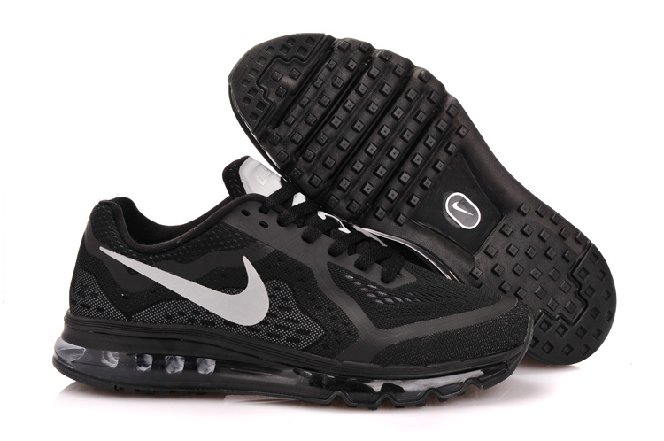 Nike Air Max 2014 Cushion All Black Shoes - Click Image to Close