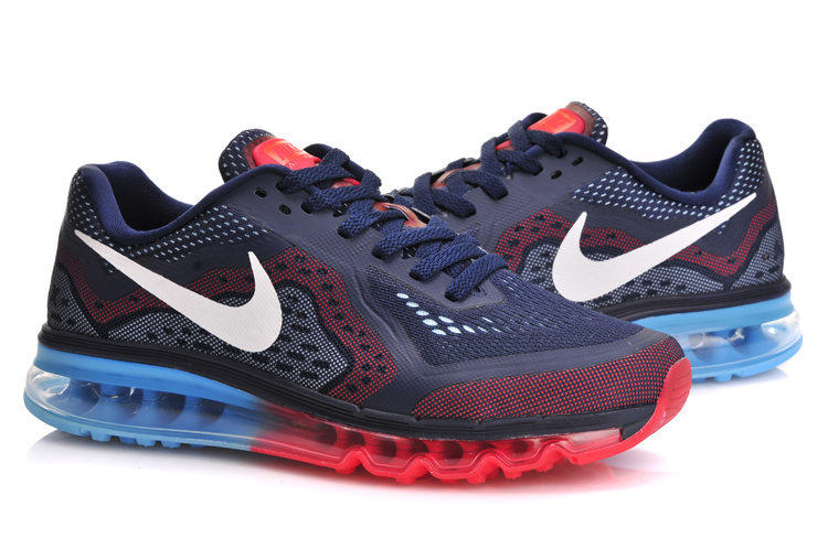 Nike Air Max 2014 Cushion Blue Red Blue Shoes - Click Image to Close