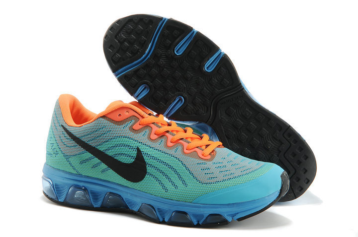 Nike Air Max 2015 All Cushion Women Blue Green Orange Shoes - Click Image to Close