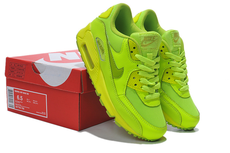 Nike Air Max 90 307793 700 Fluorescent Green Women Shoes