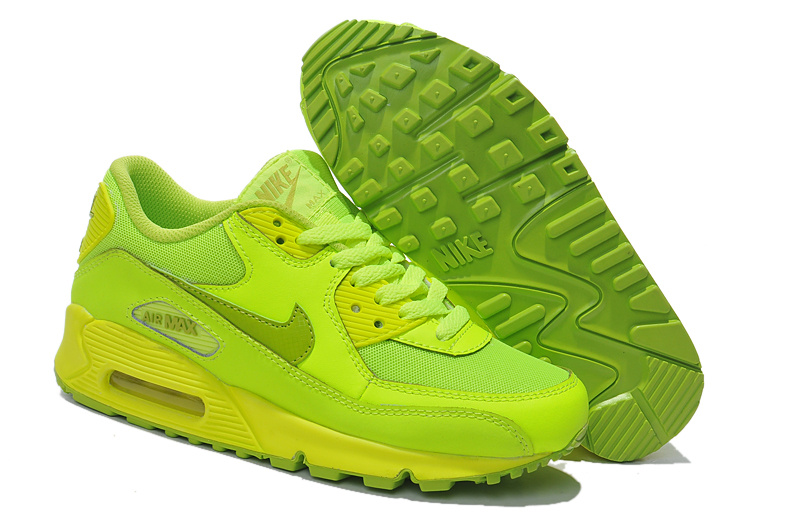 Nike Air Max 90 307793 700 Fluorescent Green Women Shoes