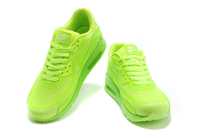Nike Air Max 90 All Green Shoes - Click Image to Close
