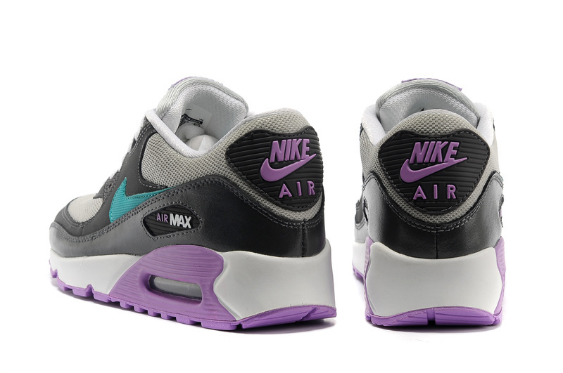 Nike Air Max 90 Black White Purple For Women