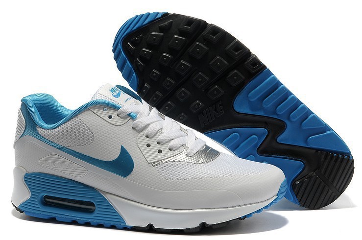 Nike Air Max 90 Mesh Grey Light Blue Shoes