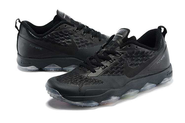 All Black Nike Zoom Hypercross Running Shoes - Click Image to Close