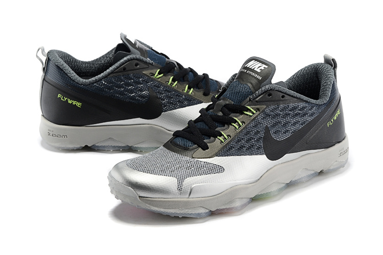 Black Silver Nike Zoom Hypercross Running Shoes - Click Image to Close
