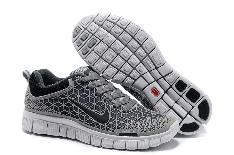Nike Free 6.0 Grey Black Shoes - Click Image to Close