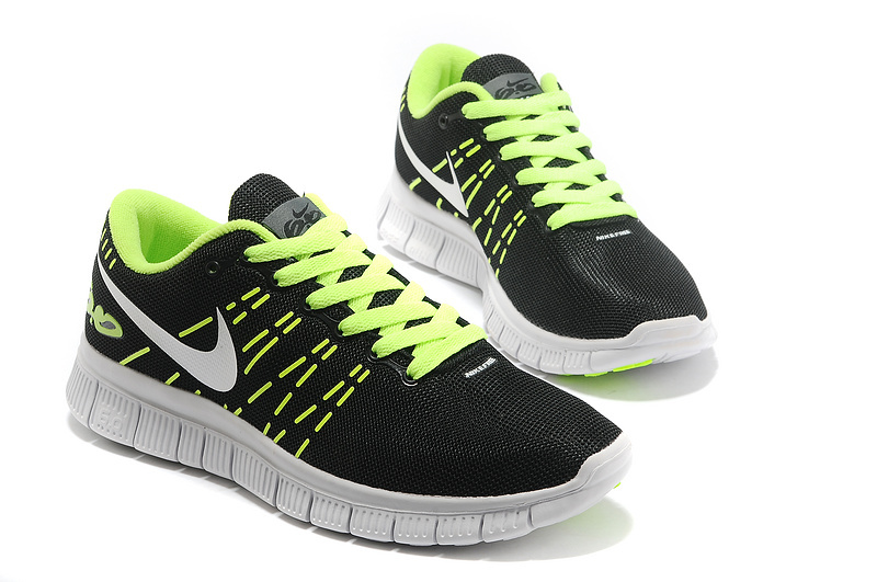 Nike Free 6.0 V2 Black Green White Shoes - Click Image to Close