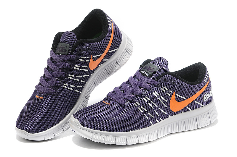 Breathable Women Nike Free 6.0 V2 Purple Orange Shoes
