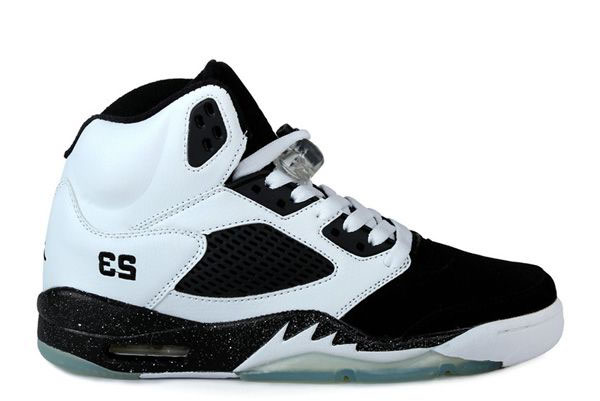 GS Air Jordan 5 Oreo White Black