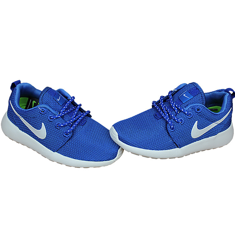 Nike Roshe Run Blue White Shoes For Kid