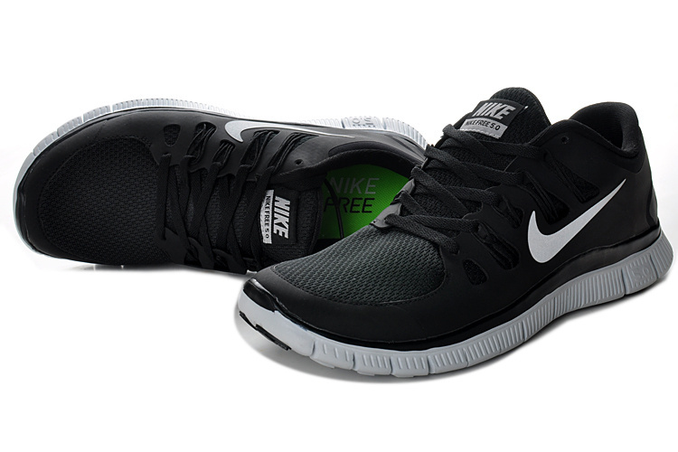 New Nike Free 5.0 Black Running Shoes - Click Image to Close