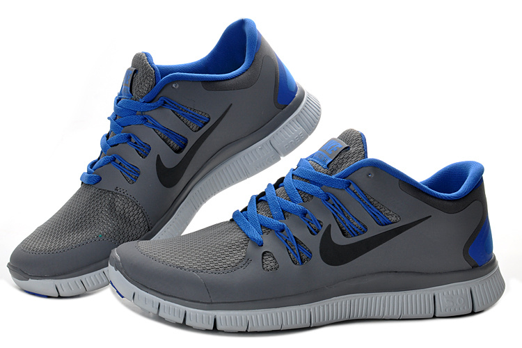 New Nike Free 5.0 Grey Blue Running Shoes