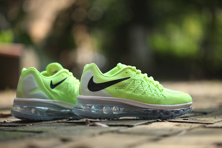 Nike Air Max 2015 Green Black Running Shoes - Click Image to Close