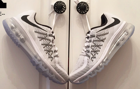 Women Nike Air Max 2015 Silver Black Running Shoes
