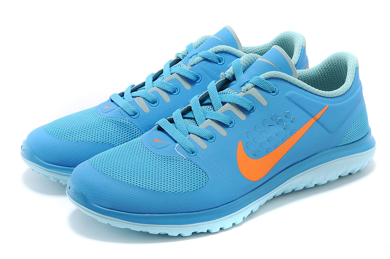 Nike FS Lite Run Light Blue Orange - Click Image to Close